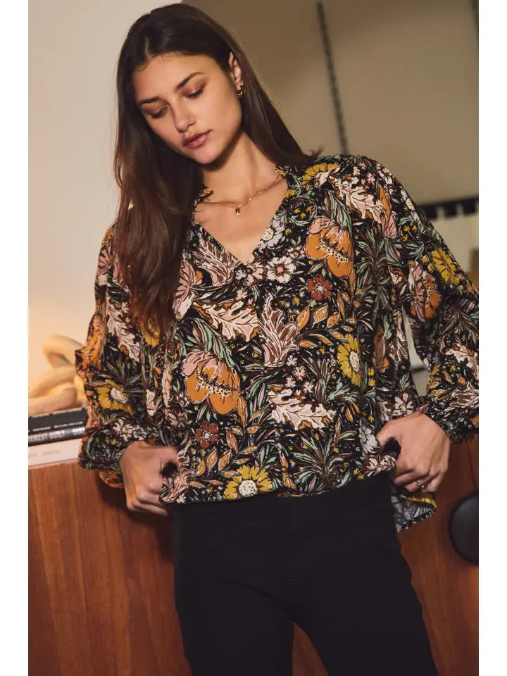 Helen Floral Print Blouse