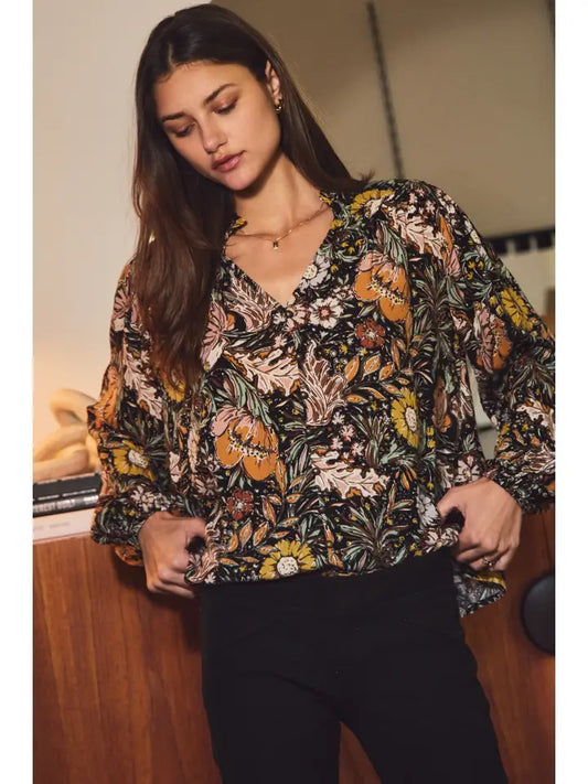 Helen Floral Print Blouse