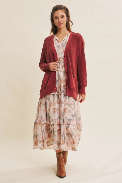 Lyndy Cardigan in Redwood