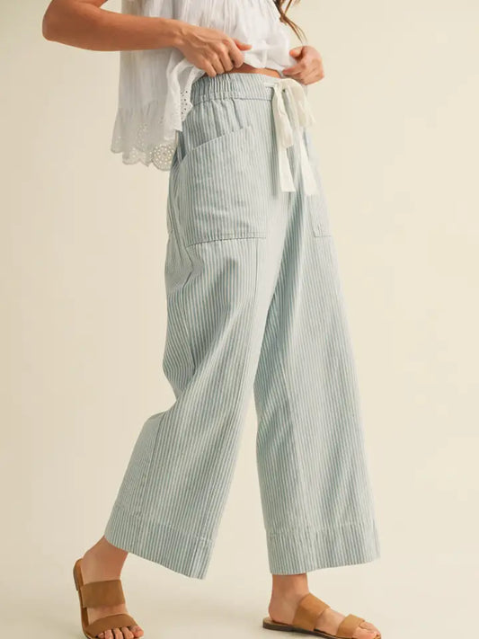 Sia Striped Wide Leg Pant