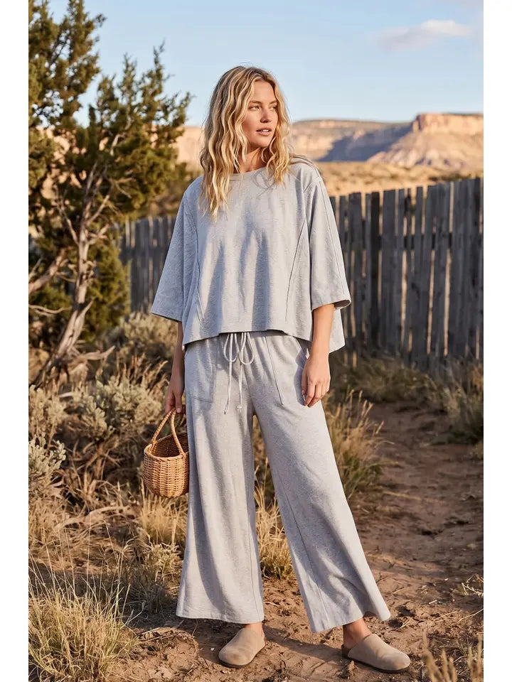 Baylee Lounge Set in Heather Grey