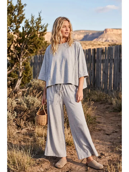 Baylee Lounge Set in Heather Grey