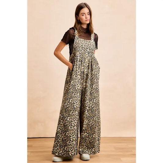 Lizzie Leopard Overalls