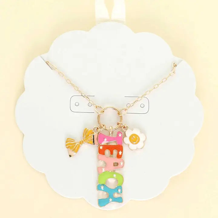 Teach Charm Necklace