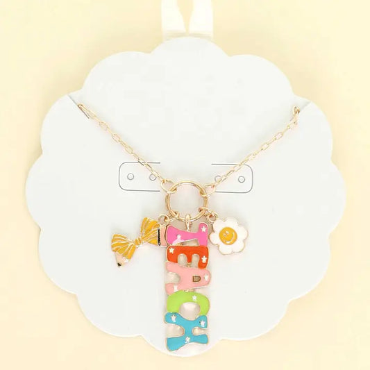 Teach Charm Necklace