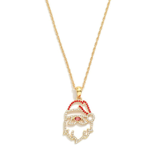Santa Necklace in Gold