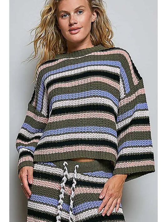 Maddie Striped Sweater Top