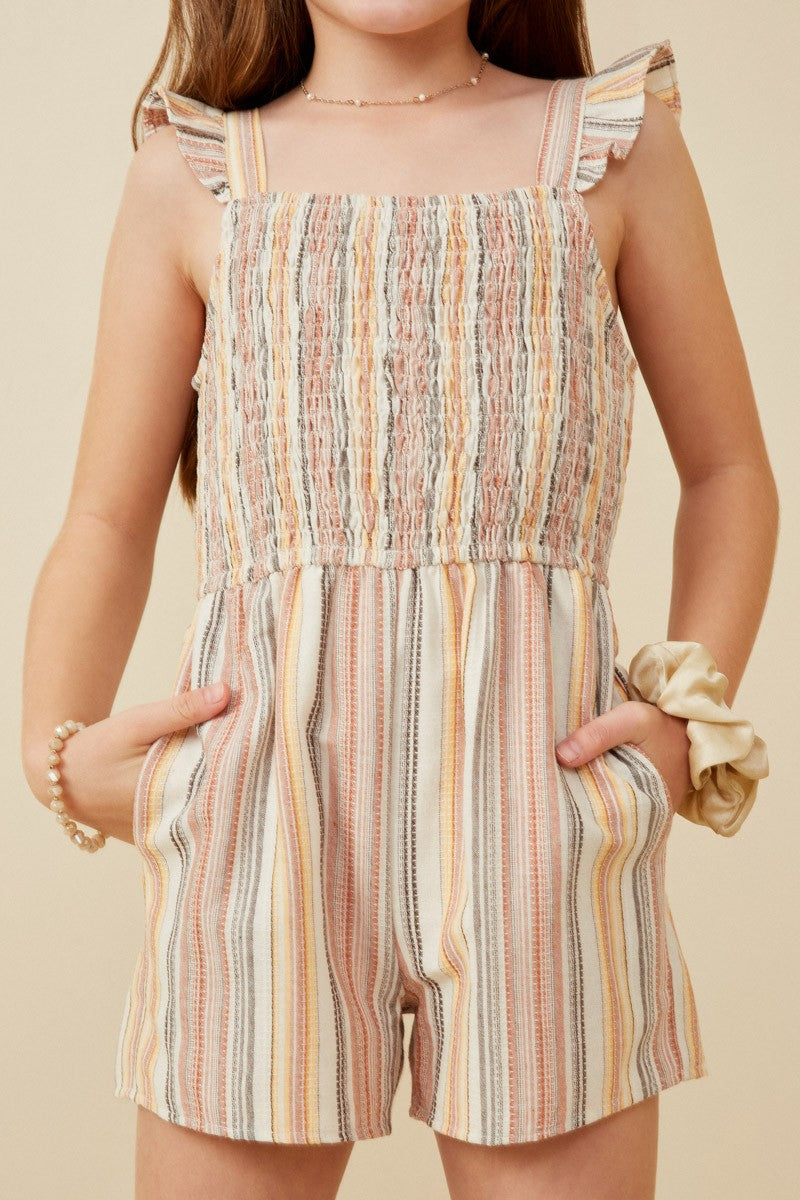 Kids Striped Romper