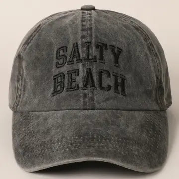 Salty Beach Cap in Black