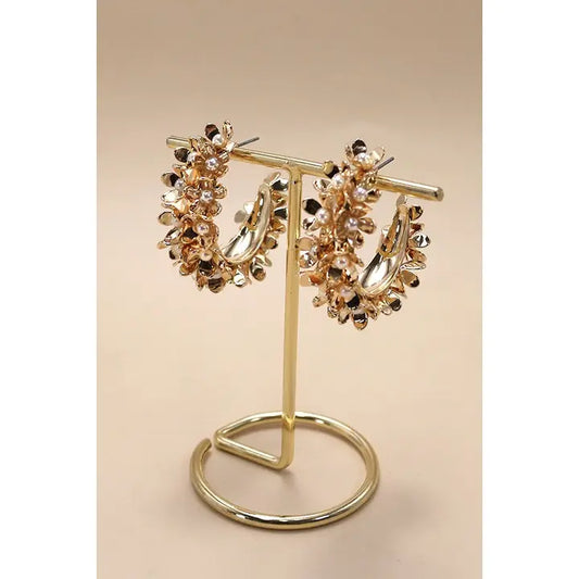 Floral Pearl Earrings