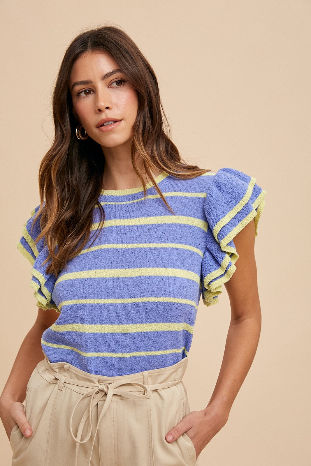 Ruffle Sleeve Peri