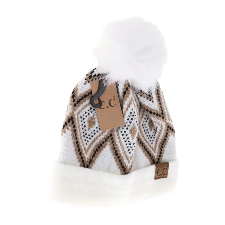 Geometric Pattern Beanie
