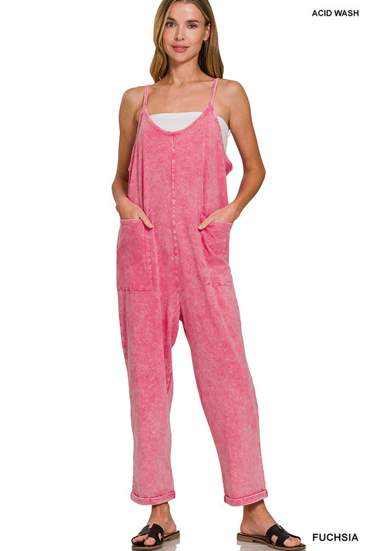 Oakley Jumpsuit in Fuchsia