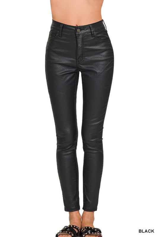Faux Leather Stretch Pant