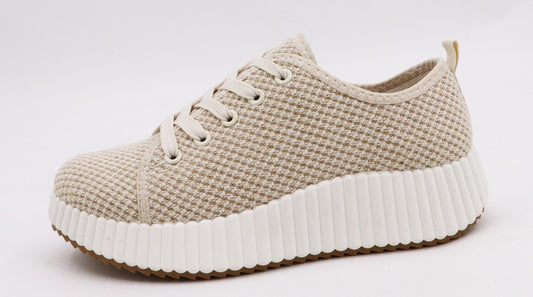 Remi Platform Sneaker in Natural