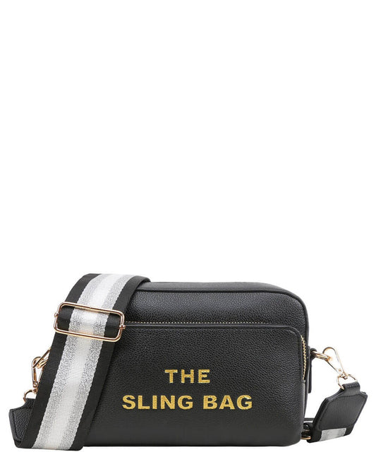 Crossbody Sling Bag in Black