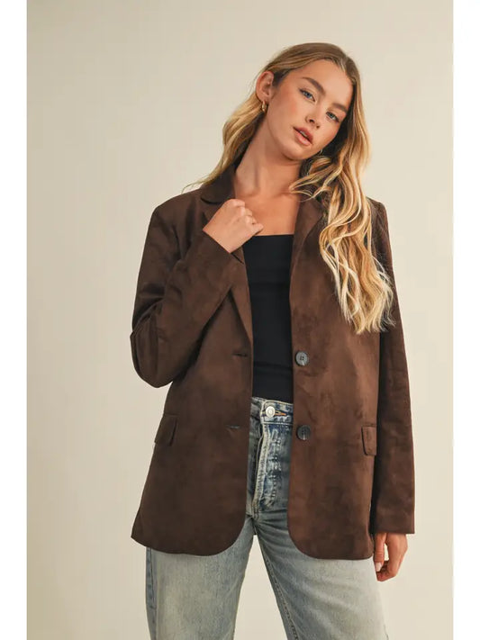Emily Suede Blazer