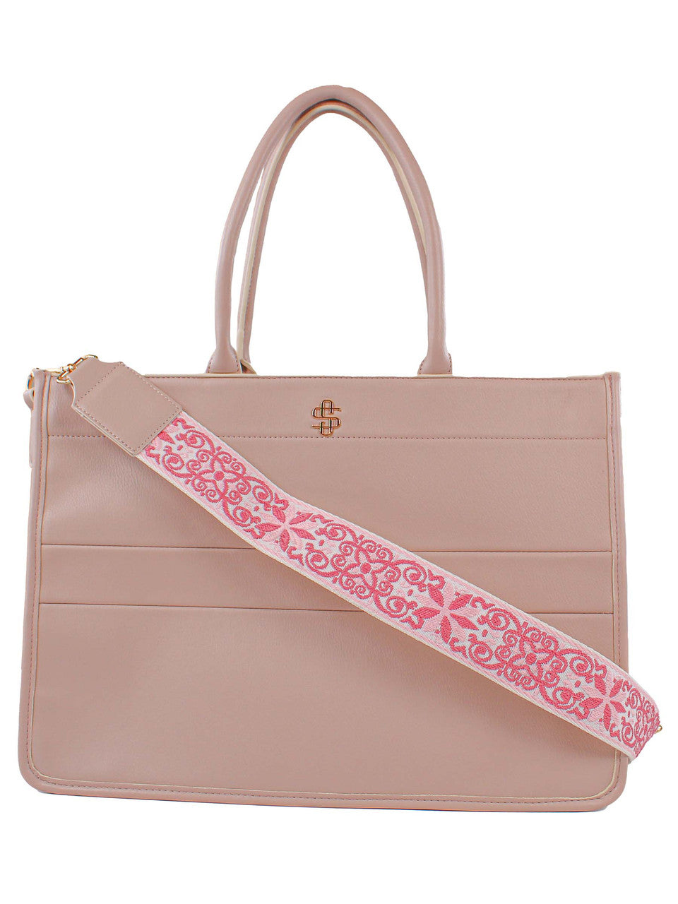 Simply Southern Leather Tote in Almond