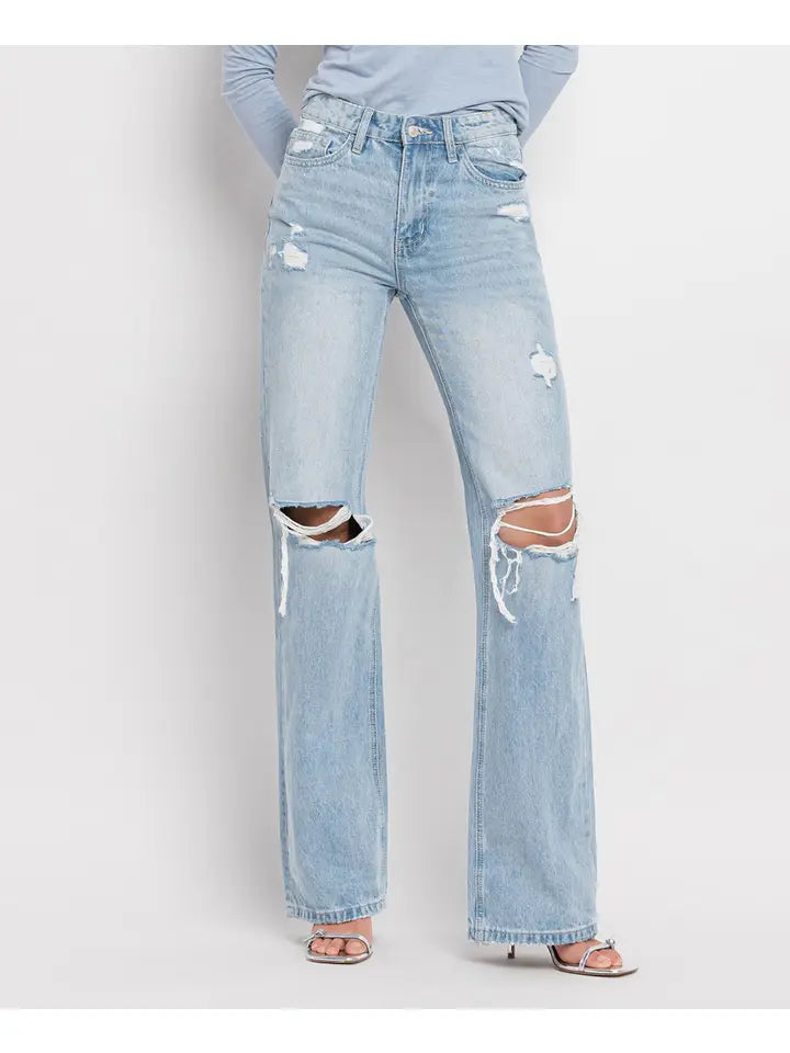 Vinita 90's Vintage Flare Jeans - Vervet Final Sale
