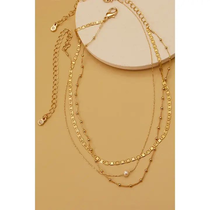 Gold Layered Choker Necklace
