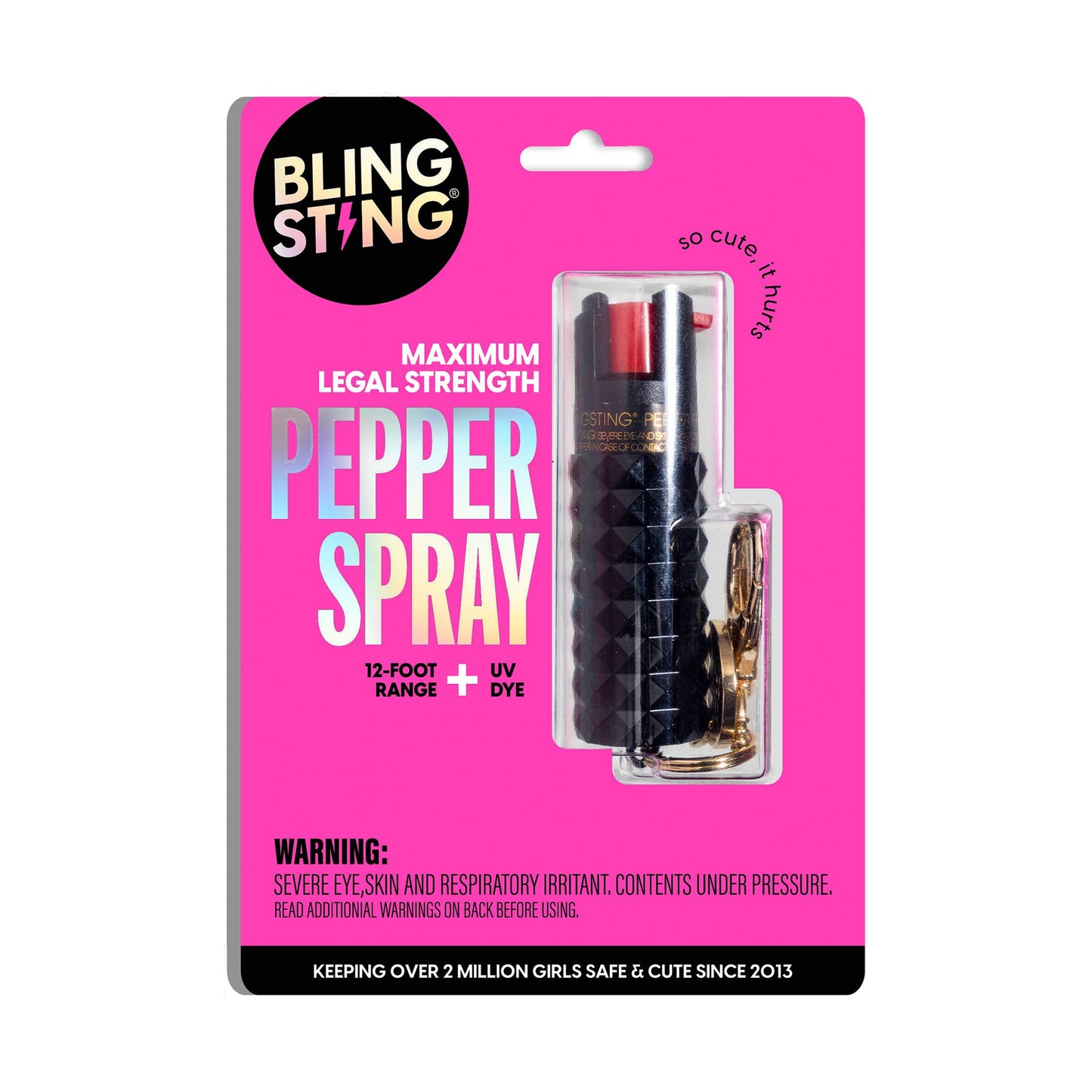 BLINGSTING - Pepper Spray | Metallic Black Studded