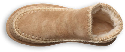 Bearpaw Winter Fur lined Slip on Boots in color Iced Coffee