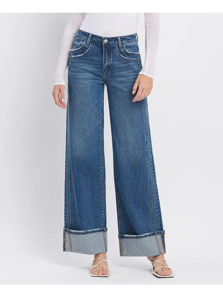Vana High Rise Wide Leg Jeans
