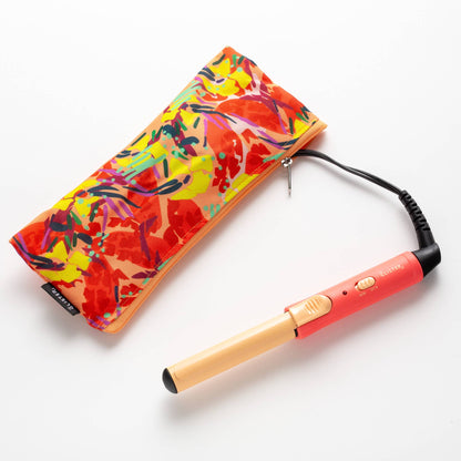 Glister - “Mini Curls” Travel Clip Curler with Carrying Pouch: Apricot Plum