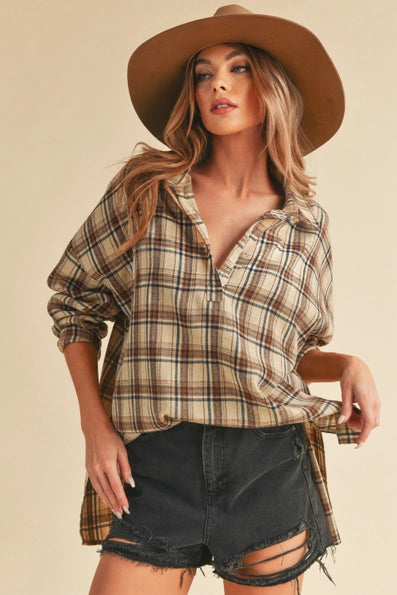 Falling for Plaid Top