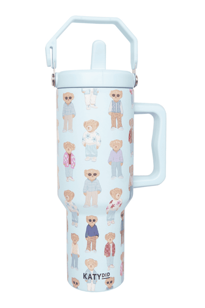 Katydid - Bears Stainless Steel Tumbler: Mint