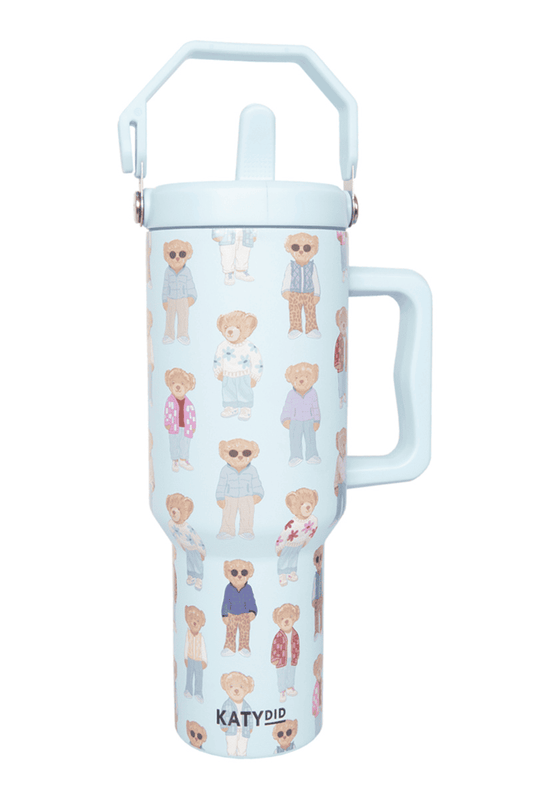 Katydid - Bears Stainless Steel Tumbler: Mint