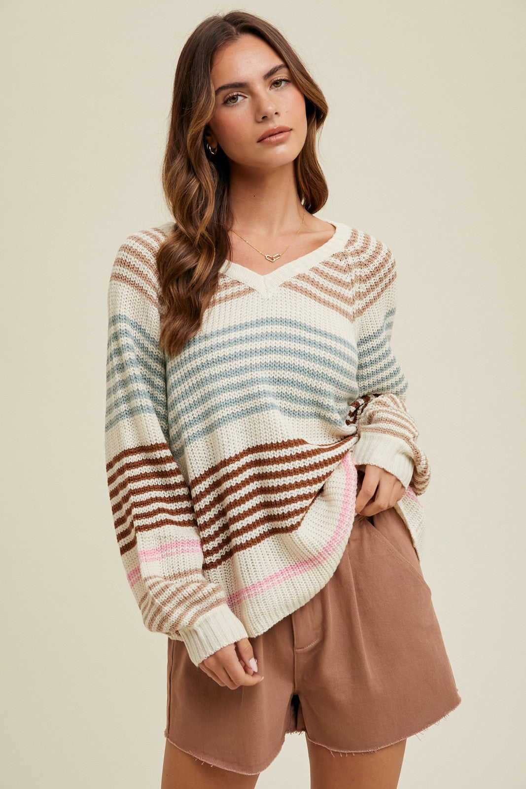 Vera Knit Sweater in Cream