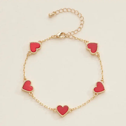 Elegant Heart Charm Bracelets