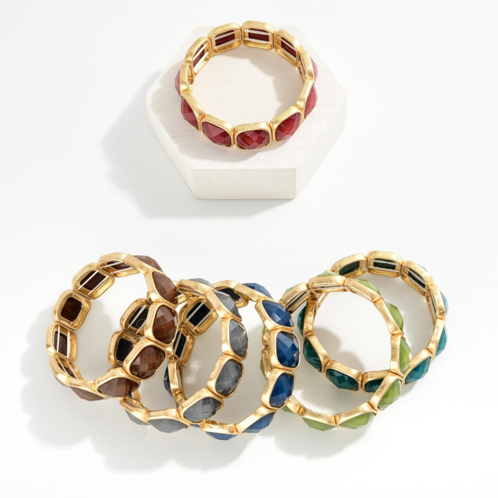 Chunky Jeweled Bracelets