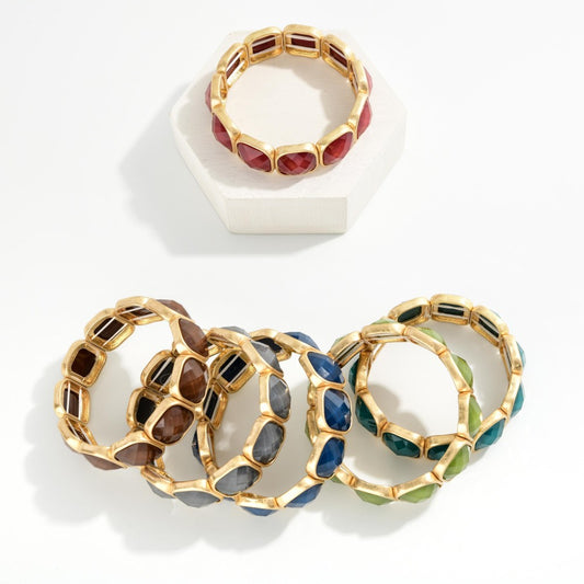 Chunky Jeweled Bracelets