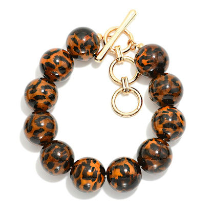 Animal Print Beaded Bracelets