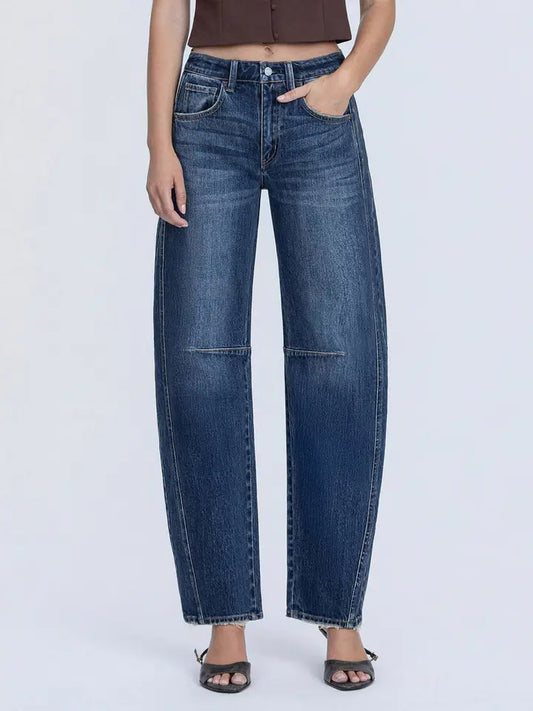 Vervet Vani High Rise Barrel Jeans