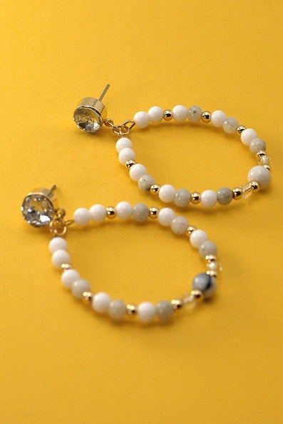Teardrop Beaded Earrings