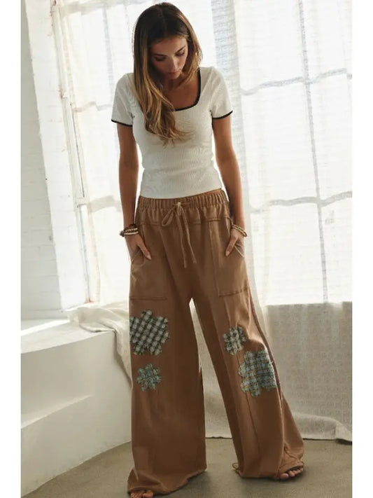 Scottie Wide Leg Pants in Taupe