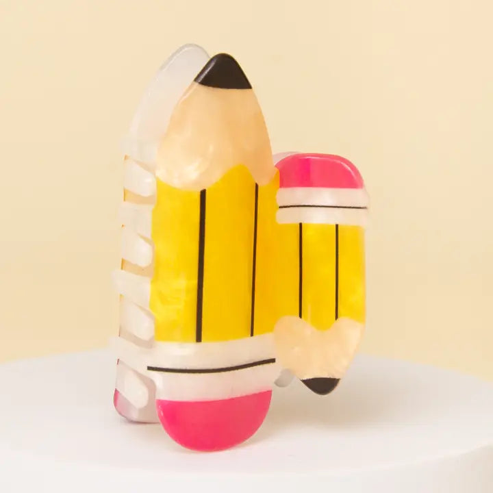 Pencil Acrylic Claw Clip