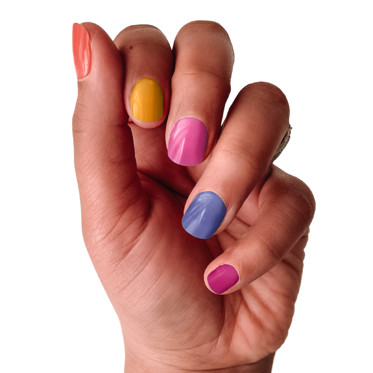 Ivy & Ash - Sun Soaked | Bold & Bright Summer Solid Color Nail Wrap Set