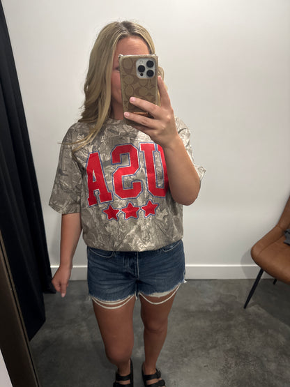 USA camo Graphic Tee