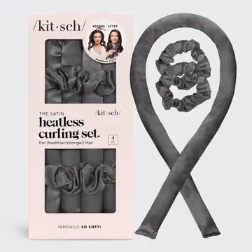 Kit-sch heatless curling set in Charcoal