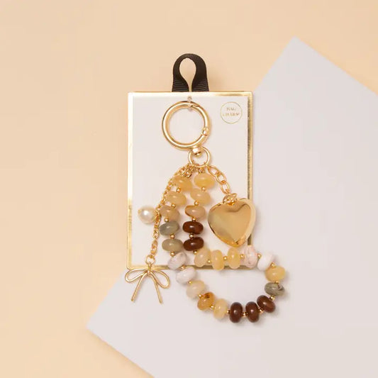 Heart Charm Keychain