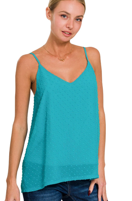 Maddie Flowy Tank in Light Teal