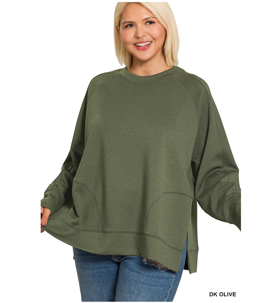 Presley Butter Soft Top in Dark Olive
