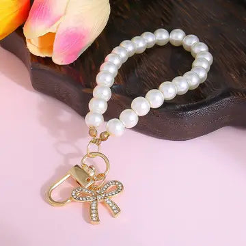 Pearl Wrist Keychain