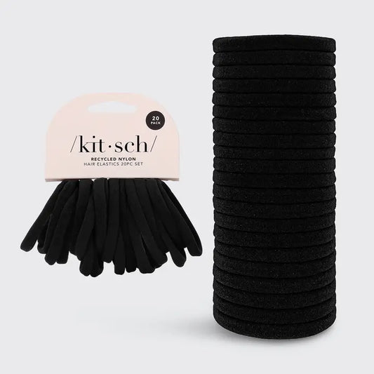 Kit-sch Seamless Elastic Hair Ties in Black