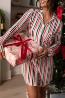 Christmas Stripes Pj Dress
