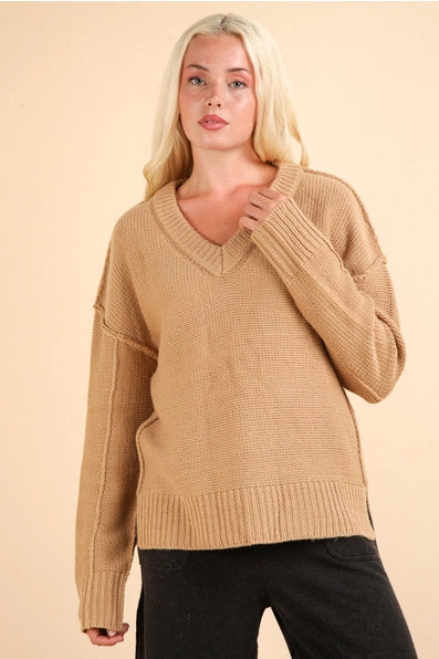 Coen Oversized Sweater in Mocha